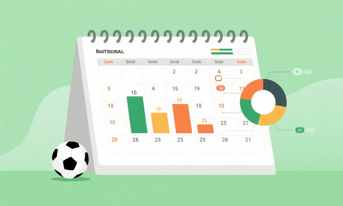 世界杯赛程与比赛数据可视化示意图