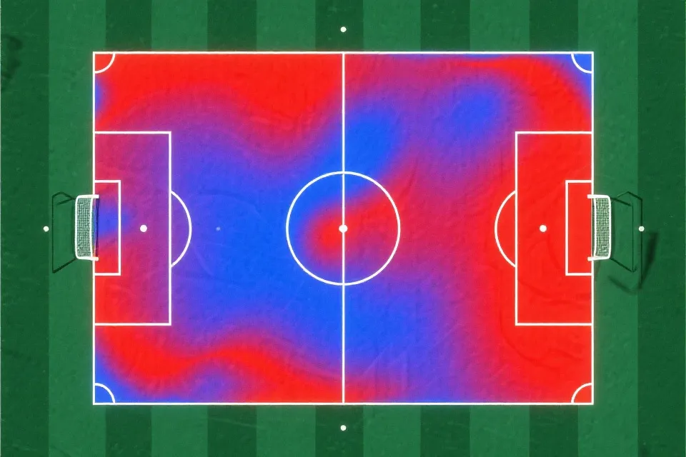 射门热图示意图