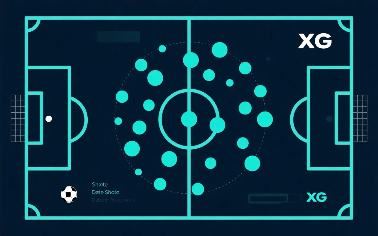 射门图与机会质量的可视化示意