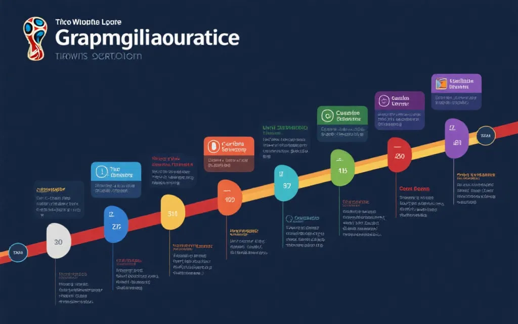 多城市世界杯赛程规划时间线信息图风格
